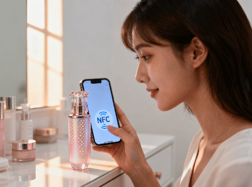 产品会说话！轻触产品 NFC 标识，聆听美颜养成日记 